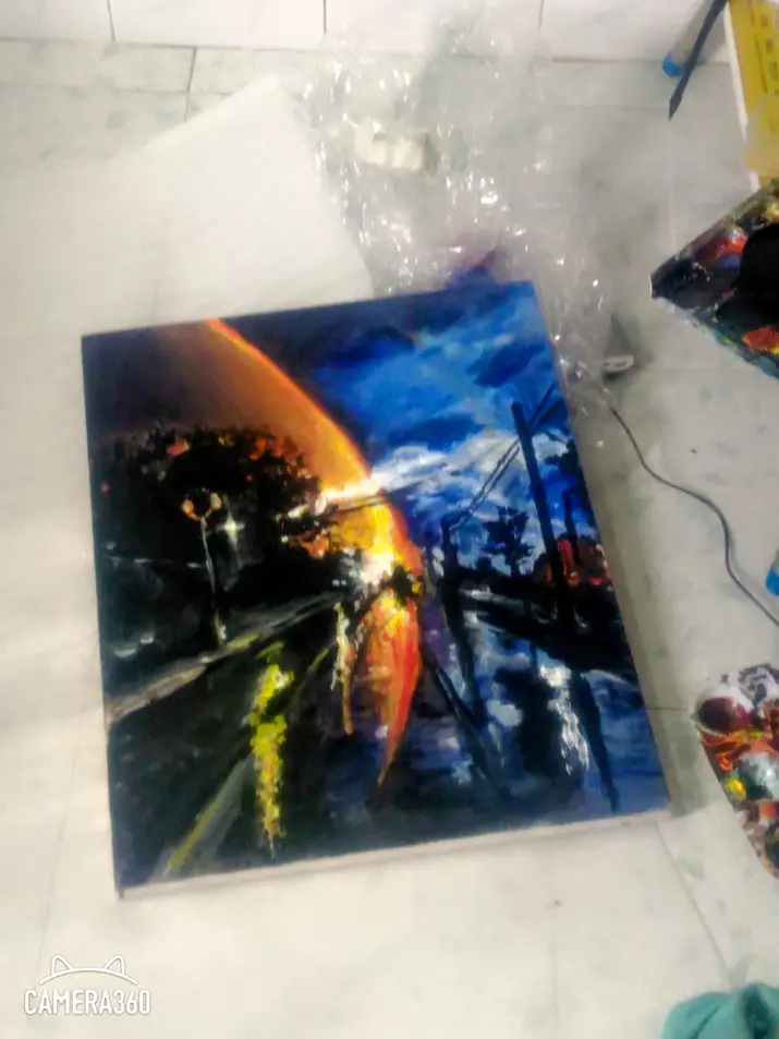 2021, 40*60 cm, vẽ từ bức ảnh nào đó trên báo, lỡ đem tặng rồi, giờ muốn vẽ lại mà tìm ko ra hình gốc T. T dùng a. i gen cũng ko dc cảm giác như ý